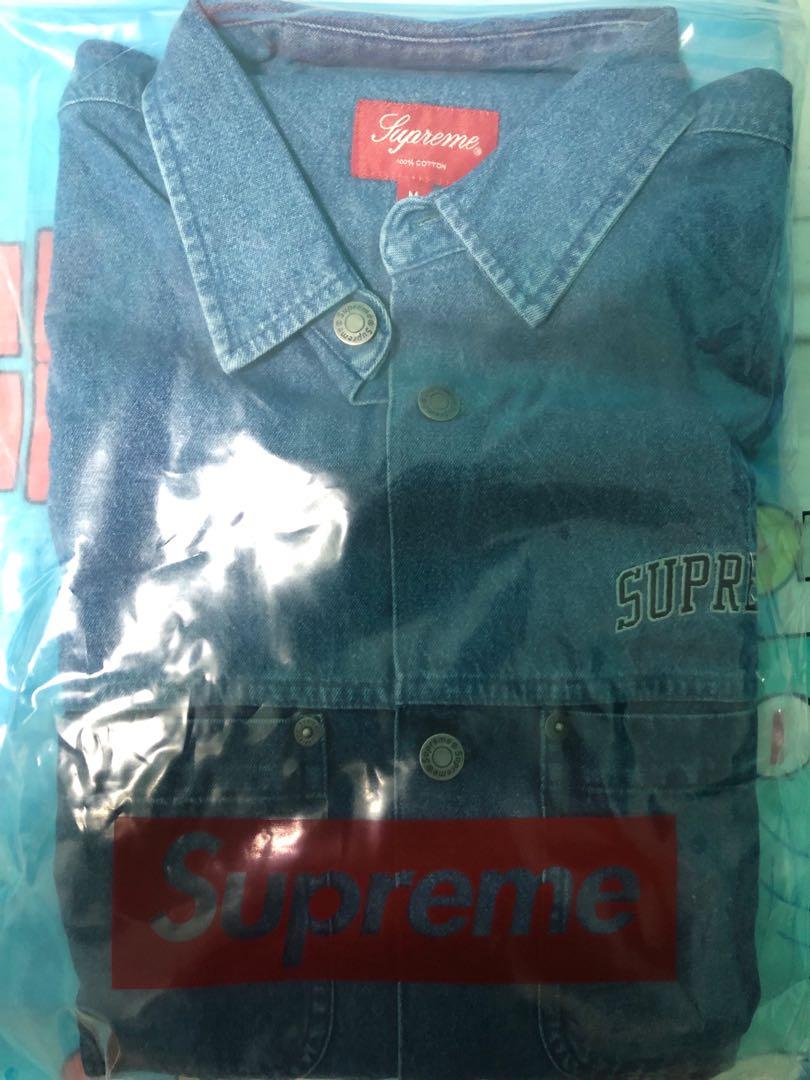 *Clear at cost Supreme SS19 2-tone Denim Shirt