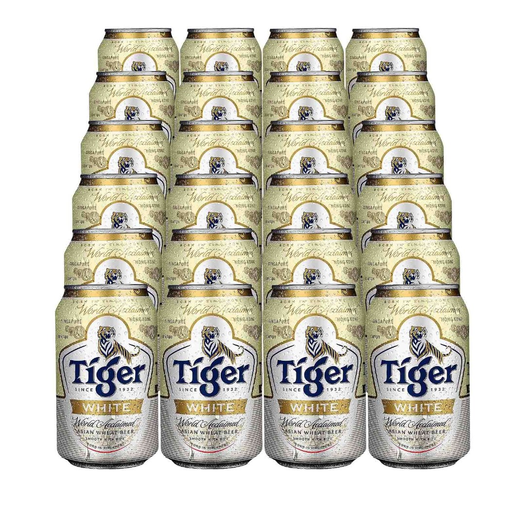 Tiger White Wheat Beer Case 24 x 330ml, Food & Drinks, Alcoholic