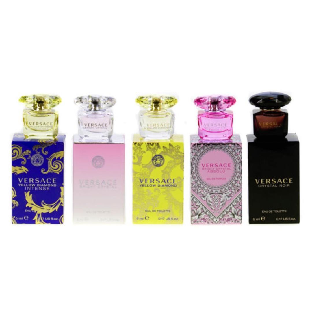 versace miniature perfume set