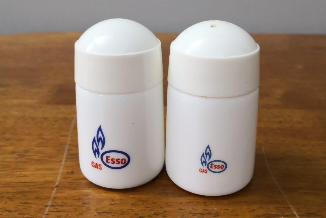 vintage Esso gas salt pepper shakers, Furniture & Home Living