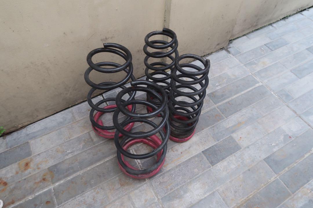 Vios Gen 2 lowering springs, Car Parts & Accessories, Suspension Parts ...
