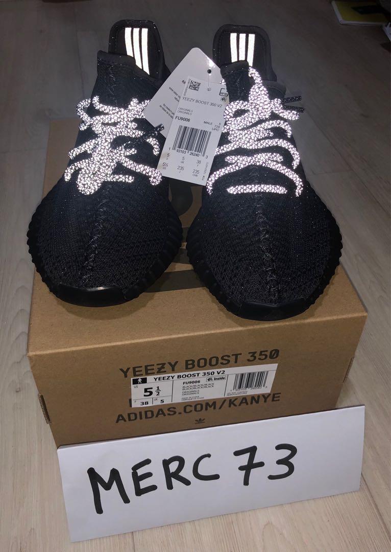 ADIDAS YEEZY BOOST 350 V2 ( Black Reflective) Carousell