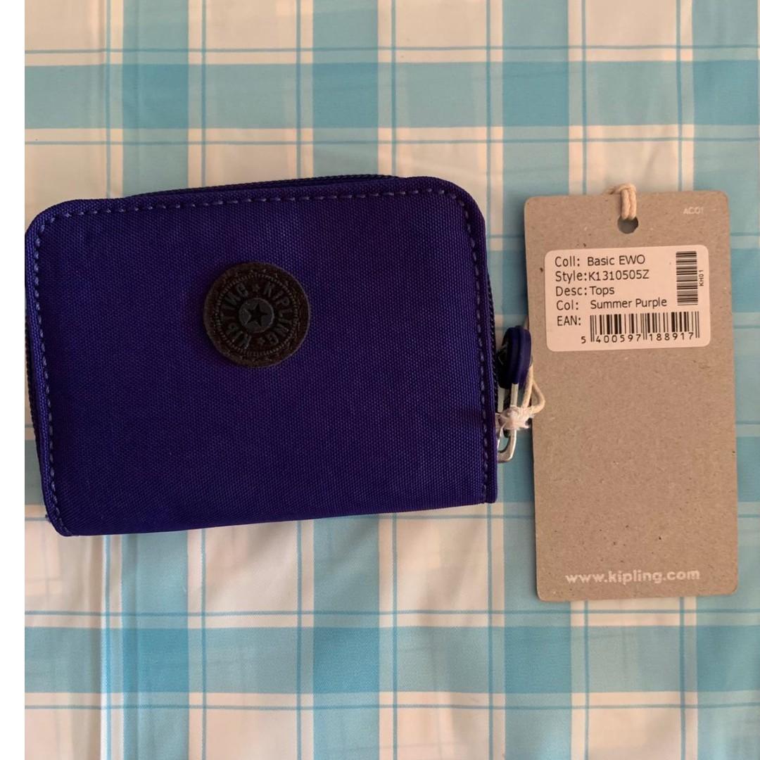purple kipling purse