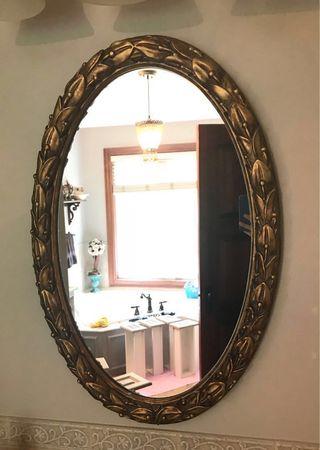 Dark Gold leaf Mirror