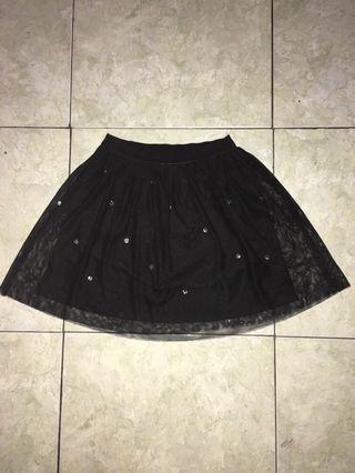 Black Flare Skirt