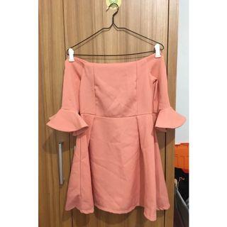 ☘️TROMPET PEACH DRESS☘️