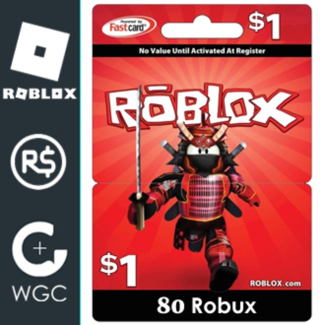 1 Roblox Robux 80 R Video Gaming Video Games Playstation On Carousell - 2k robux gift card
