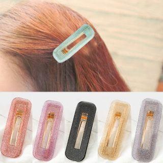 Glittery Acrylic Retro Barrette Hair Clip