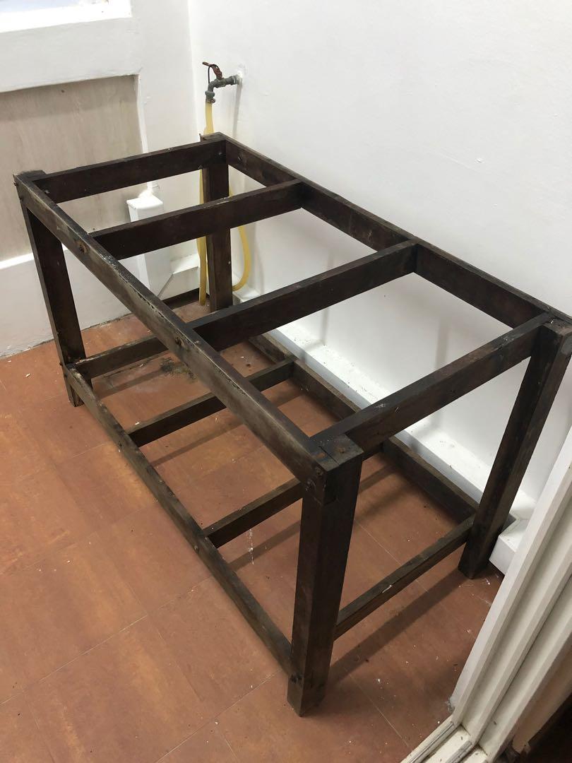 4ft Chengal Wood Fish Tank Stand Pet Supplies For Fish Fish