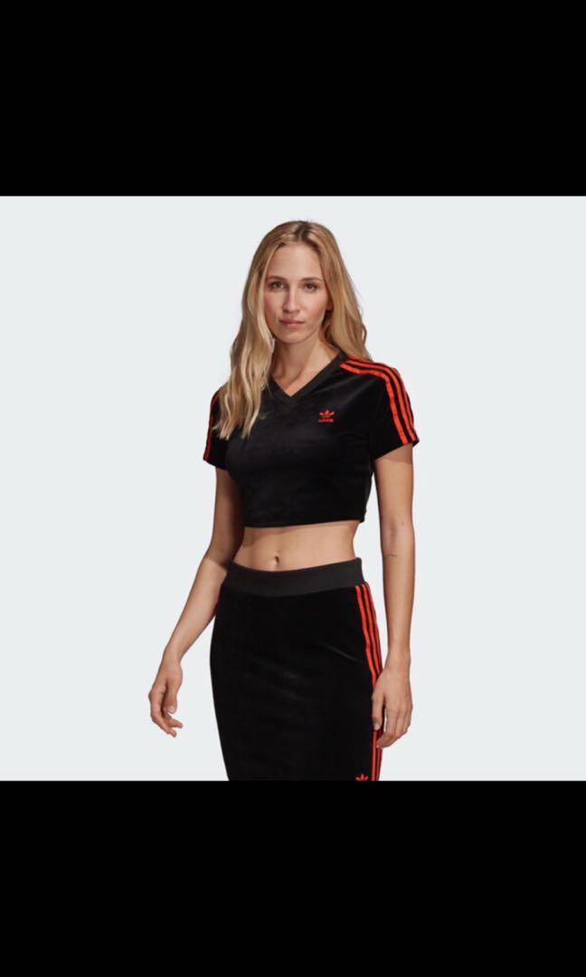 adidas cropped tee