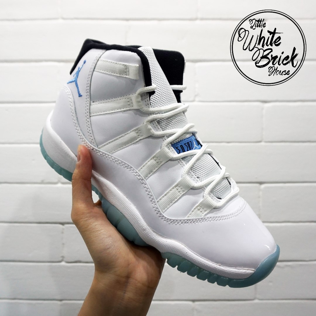 Air Jordan 11 Retro Legend Blue Youth Size Authentic Women S Fashion Footwear Sneakers On Carousell