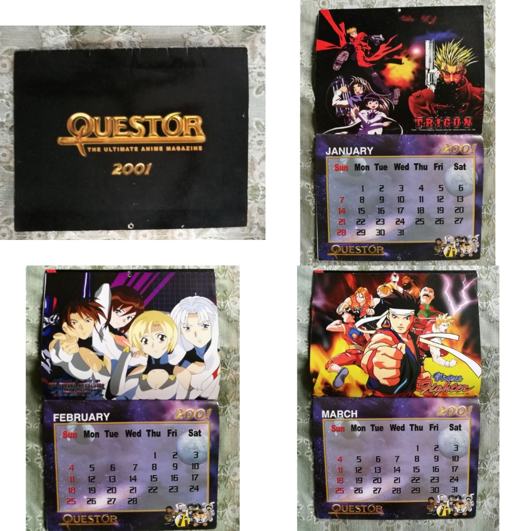 Anime Calendar Questor, Hobbies & Toys, Memorabilia & Collectibles, J