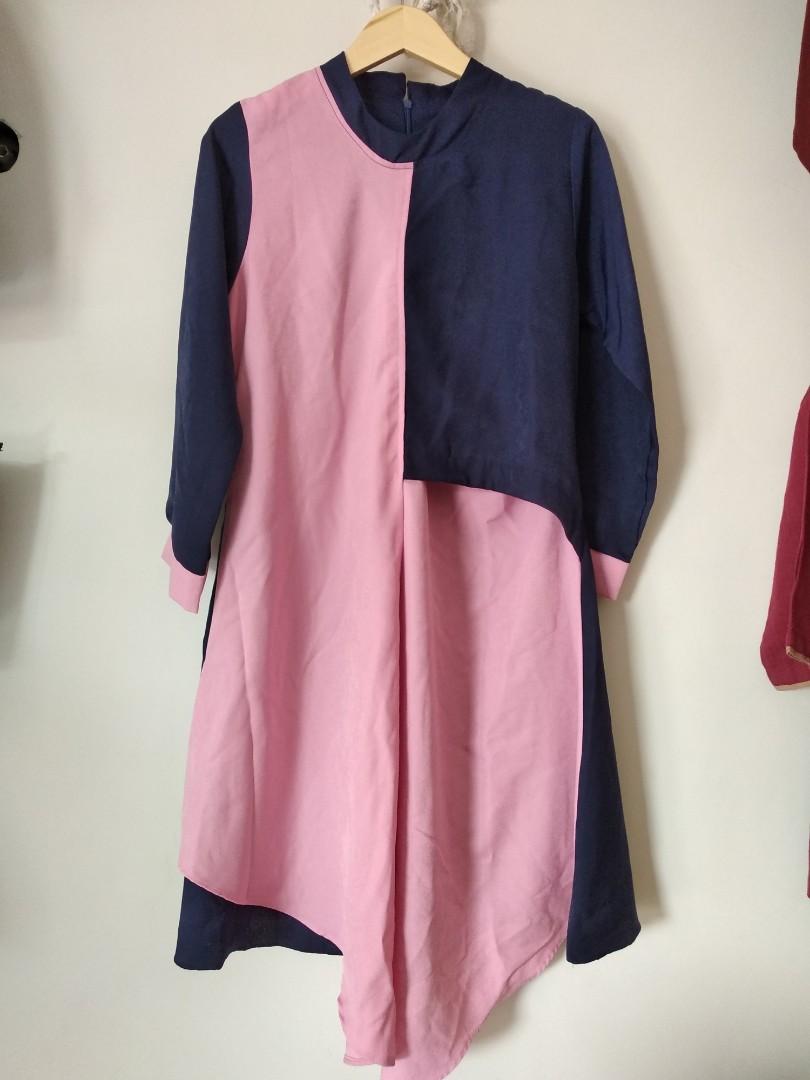 Baju Long Tunik Dari Brand Zaskia Mecca Fesyen Wanita Pakaian Wanita Gaun Rok Di Carousell