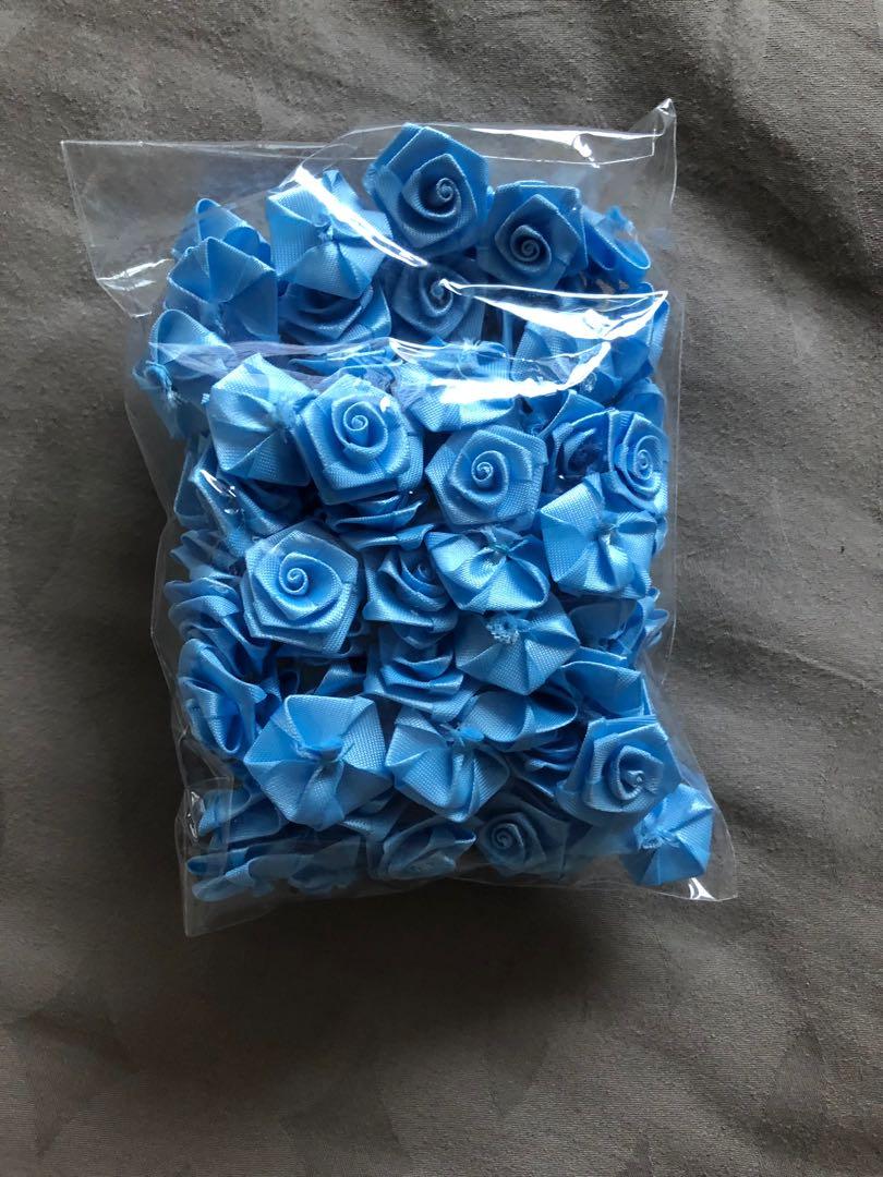 Blue Roses For Sewn On Delivery By Mail Only Design Craft Craft Supplies Tools On Carousell