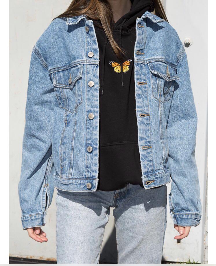 brandy melville oversized denim jacket