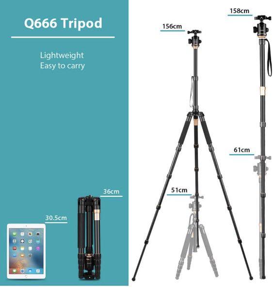 Camera Tripod Andoer 158cm 62 2inch Everything Else On Carousell