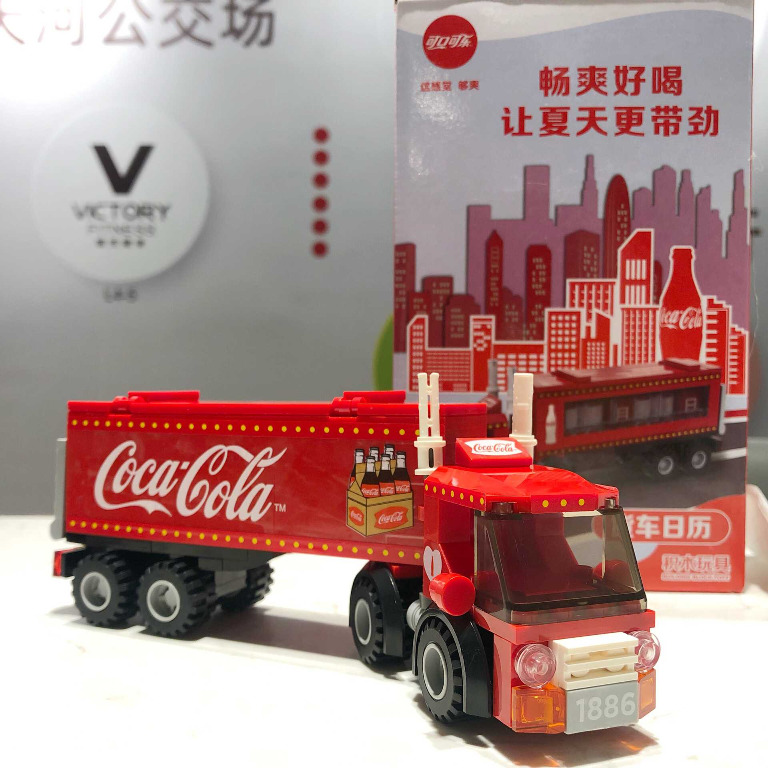 Lego coca cola truck set discount