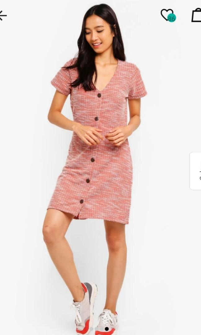 Marlow button through mini dress store