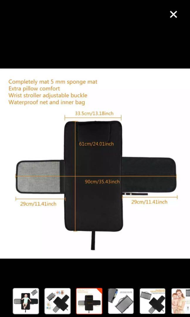 Diaper Changing Pad (Category: Changing Tables & Stations) located in Taguig. Submitted by linggit2019 (Listing ID 247281397, Image 3). Description: Bought from Lazada at Php 387 RFS: never used Foldable and portable diaper pad Waterproof and easy to clean Lightweight and functional.