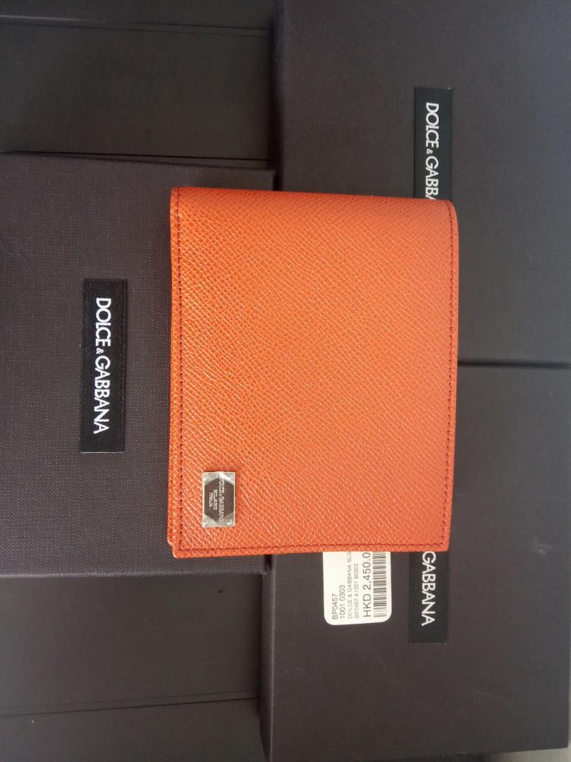 Dolce Gabbana Men Orange Wallet Men S Fashion Bags Wallets Wallets On Carousell