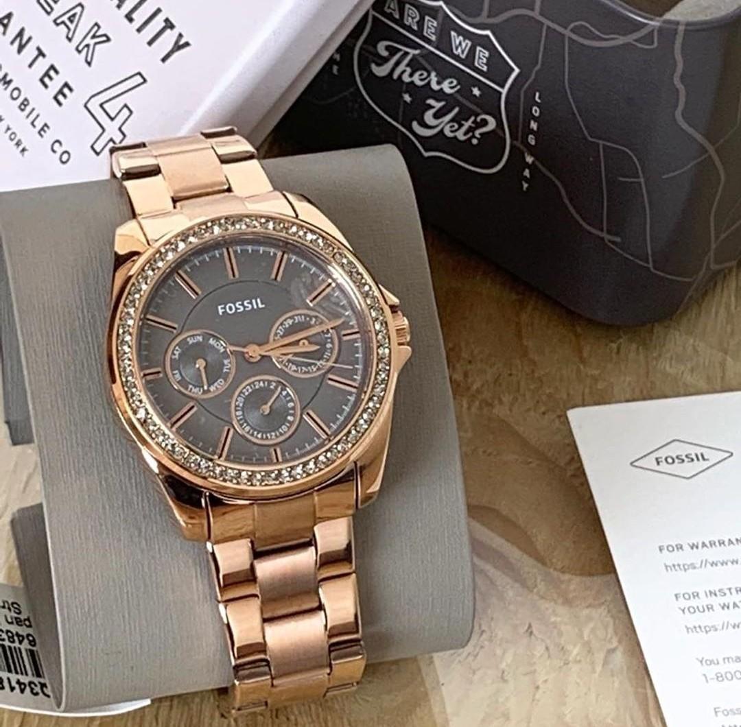 Fossil BQ3418 Rosegold 35mm Barang Mewah Jam Tangan di Carousell