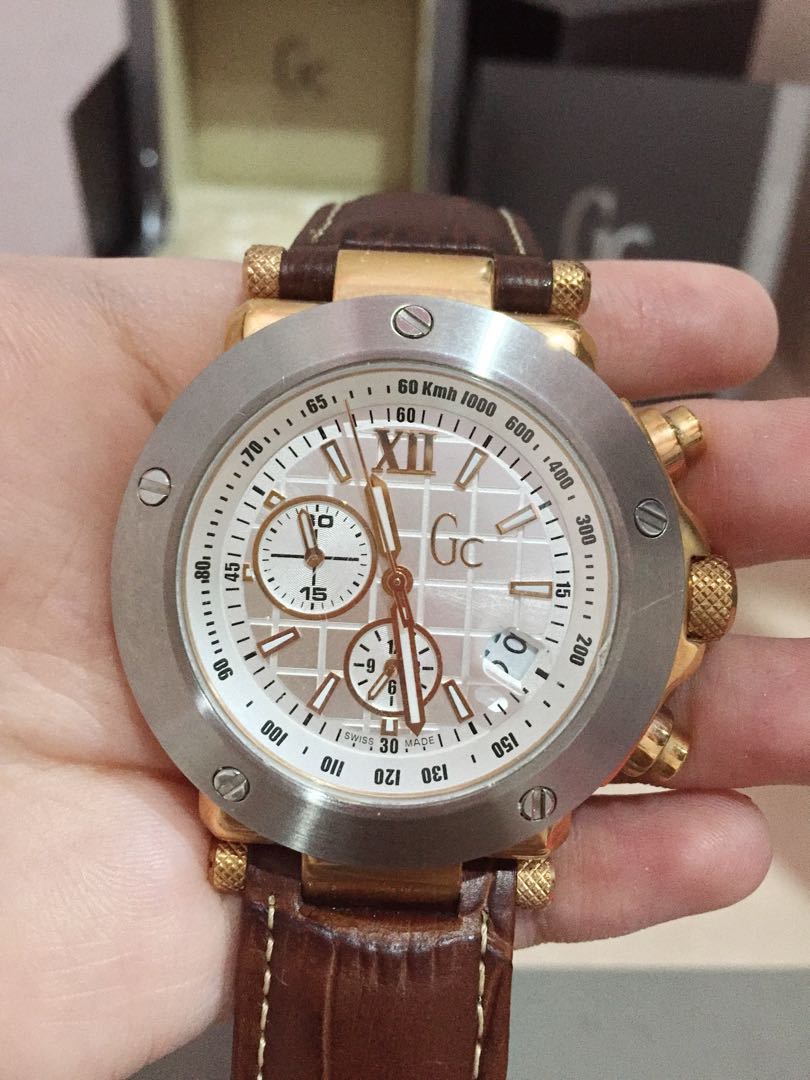 GC A47007G1 MEN CHRONOGRAPH ORIGINAL 100 Fesyen Pria Jam