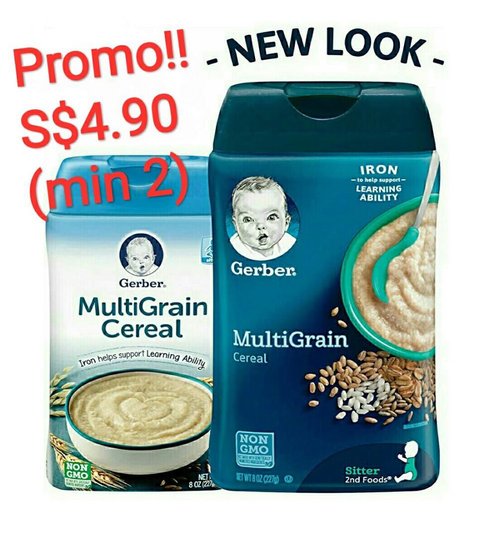 GERBER MultiGrain Baby Cereal, 8oz, Babies & Kids, Nursing & Feeding, Weaning & Toddler Feeding
