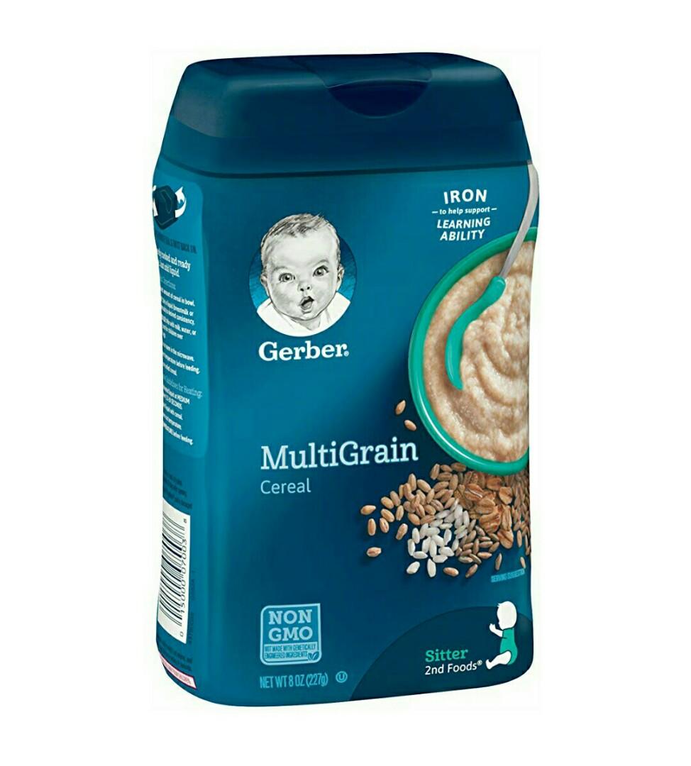 GERBER MultiGrain Baby Cereal, 8oz, Babies & Kids, Nursing & Feeding