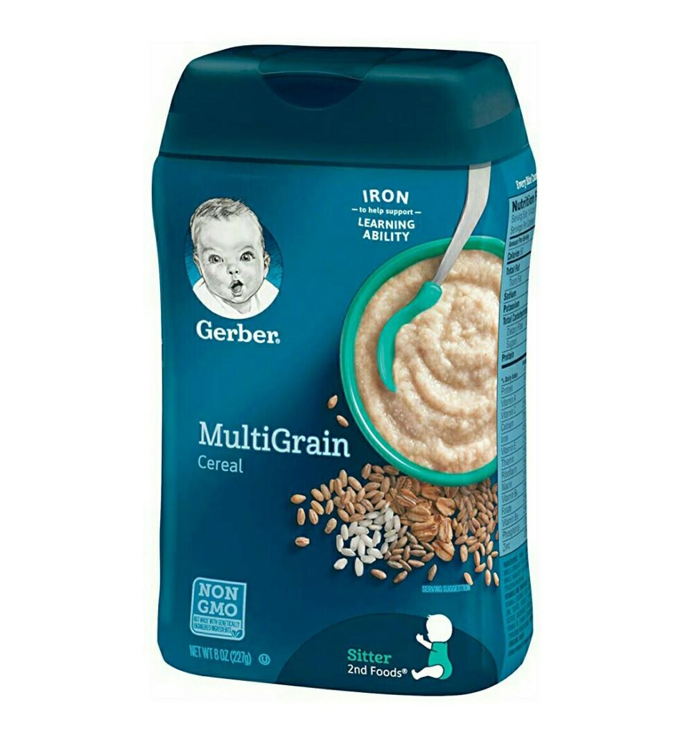 GERBER MultiGrain Baby Cereal, 8oz, Babies & Kids, Nursing & Feeding, Weaning & Toddler Feeding