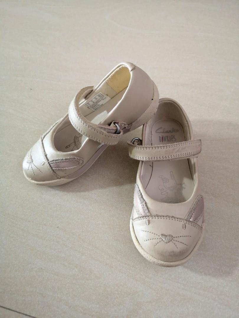clarks white baby shoes