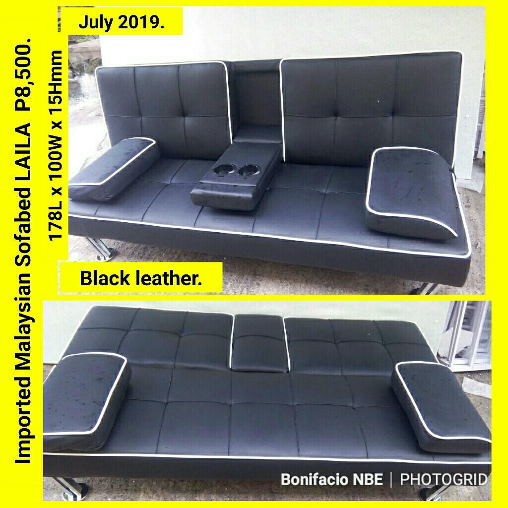 Imported Malaysian Sofa bed SF21 leather ., Furniture & Home Living