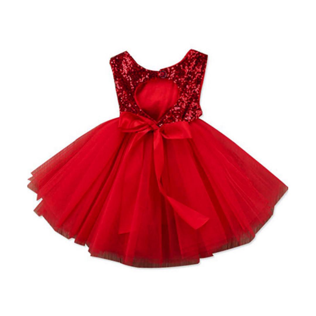 red party dress for toddler girl