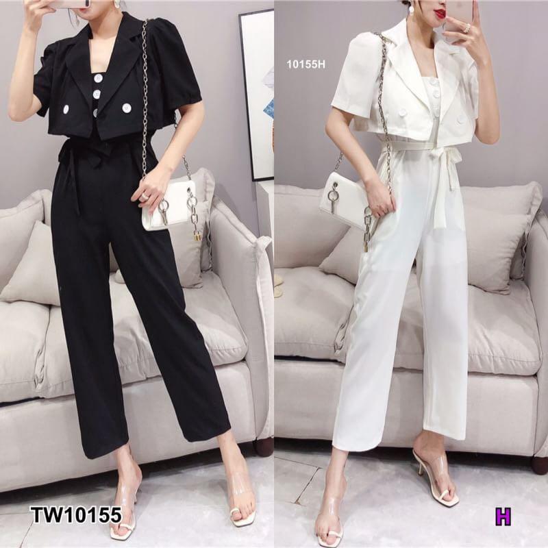 jumpsuit with blazer