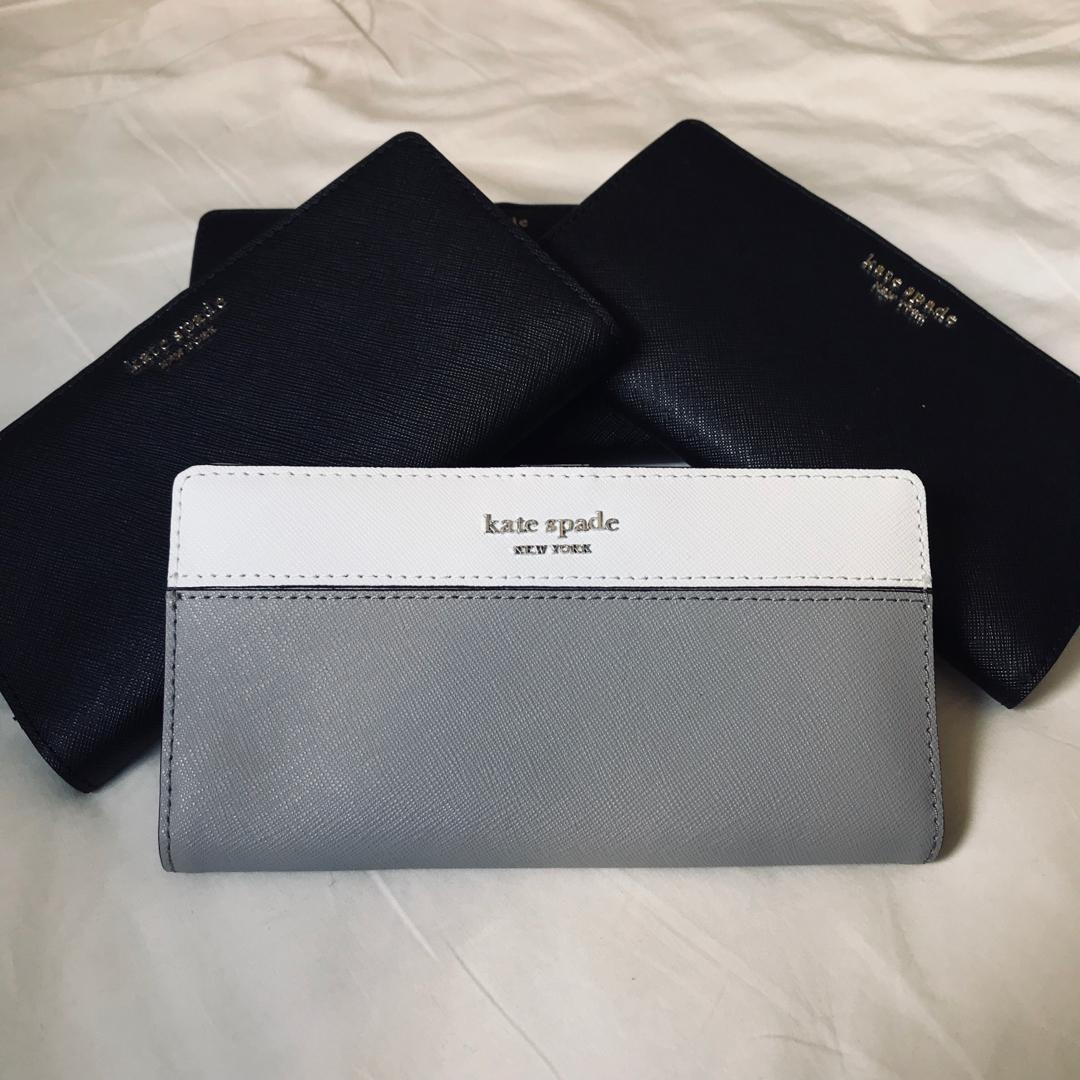 Kate Spade Large Bifold Wallet Grey