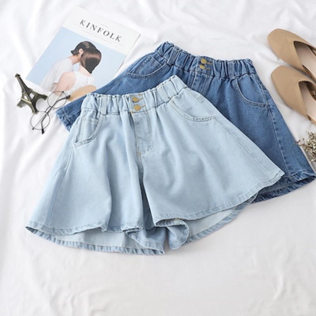 Korean High Waist Denim Shorts Women S Fashion Clothes Pants Jeans Shorts On Carousell