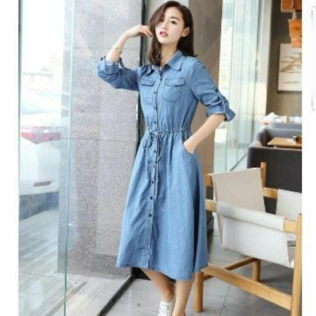 korean style long sleeve jeans dress sp 1566513681 16330116 progressive