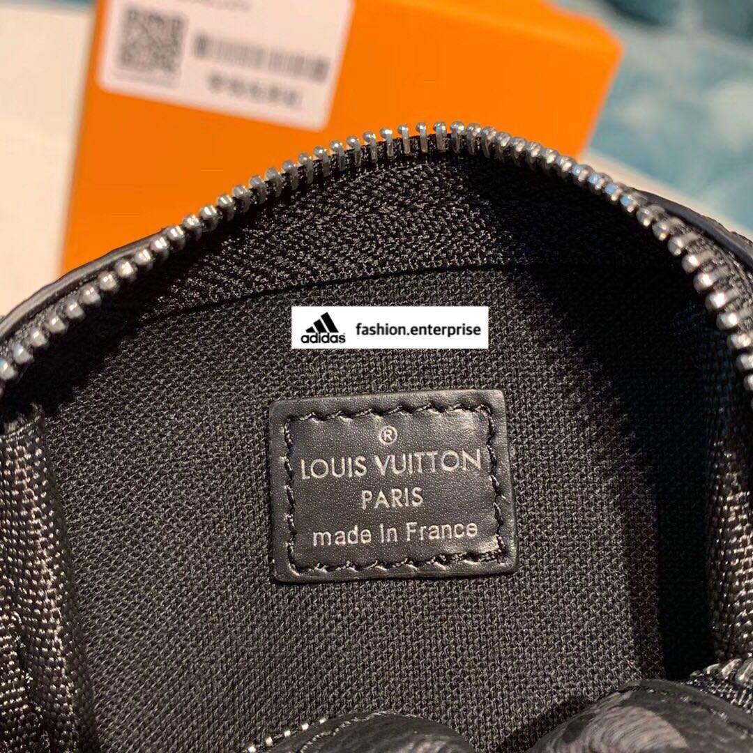 Louis Vuitton Box Pouch Bag Charm Monogram Eclipse Rainbow in