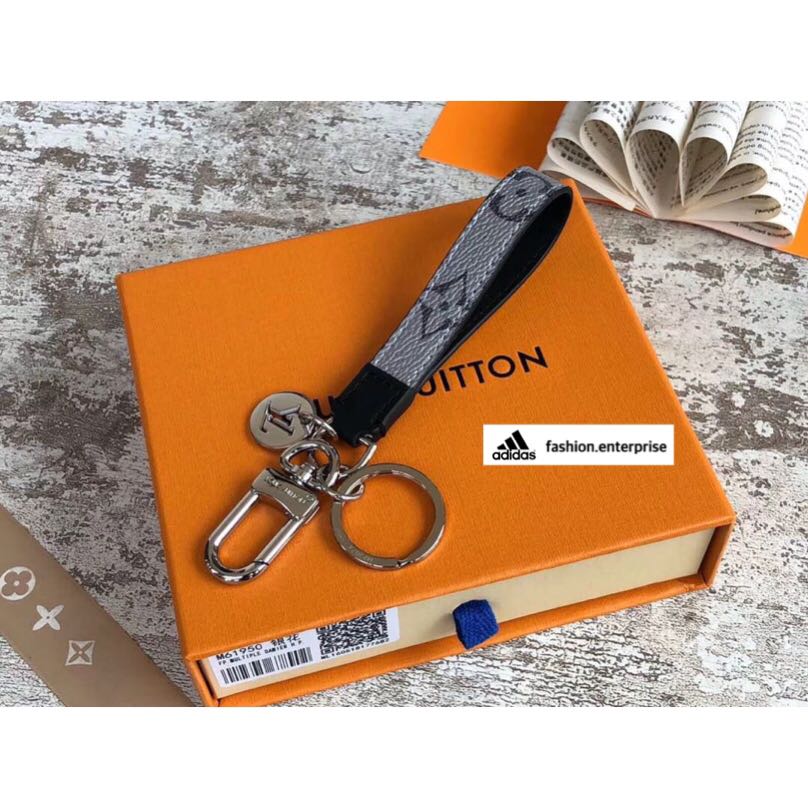 Louis Vuitton Monogram Slim Dragonne Bag Charm & Key Holder - Grey