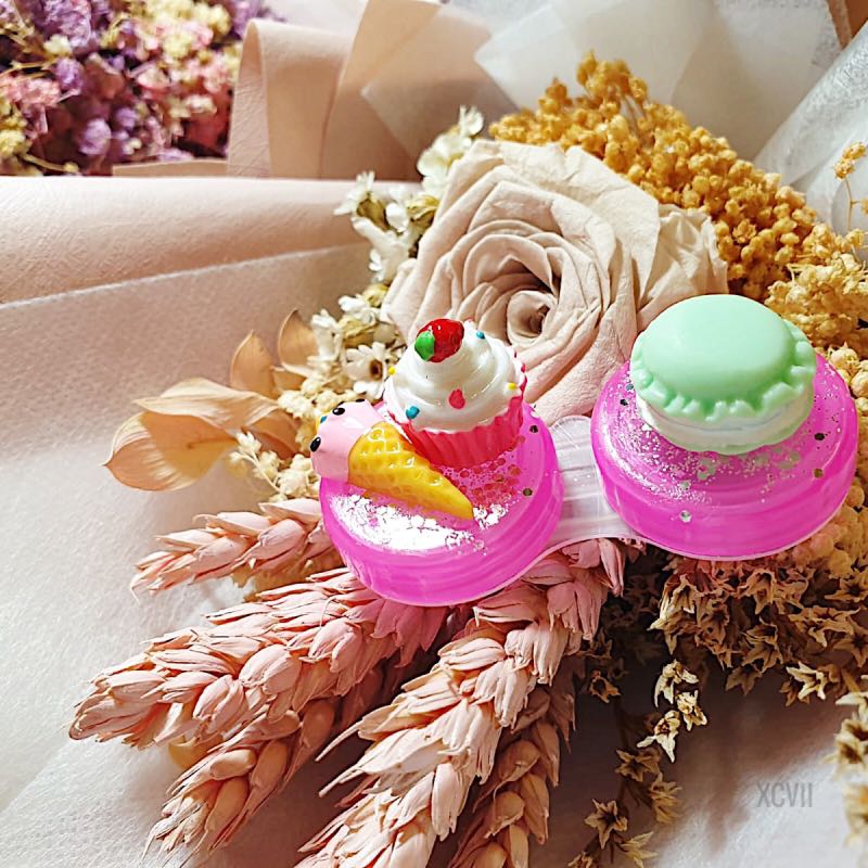 Macarons Contact Lens Case Design Craft Handmade Craft On Carousell