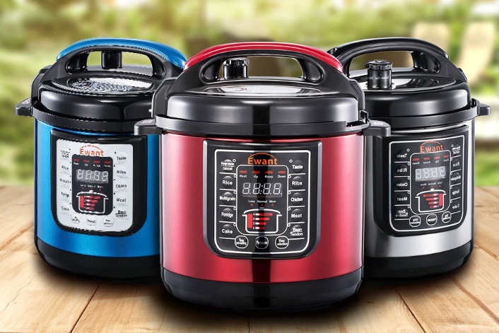 MMX Ewant 6L Multi Functional Electric Pressure Cooker Red YBD6