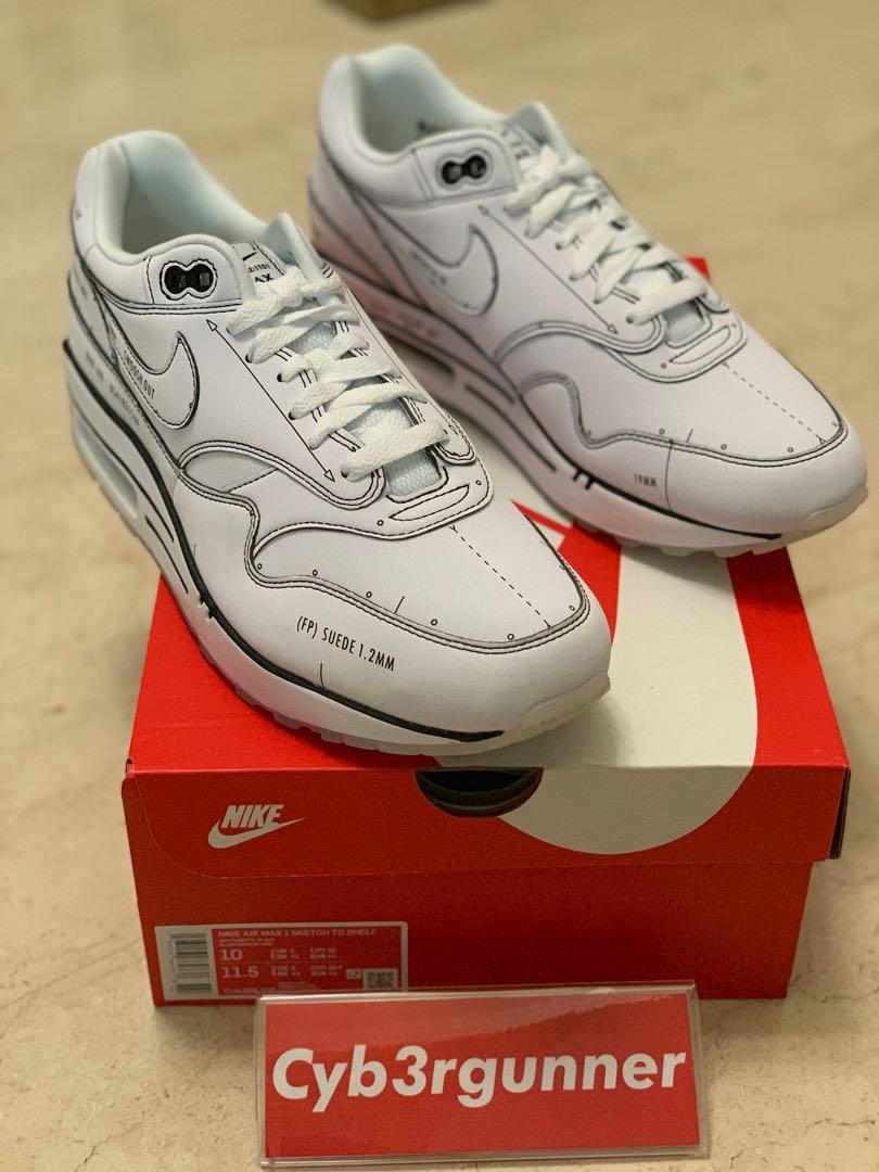 Nike air max 1 schematic sale