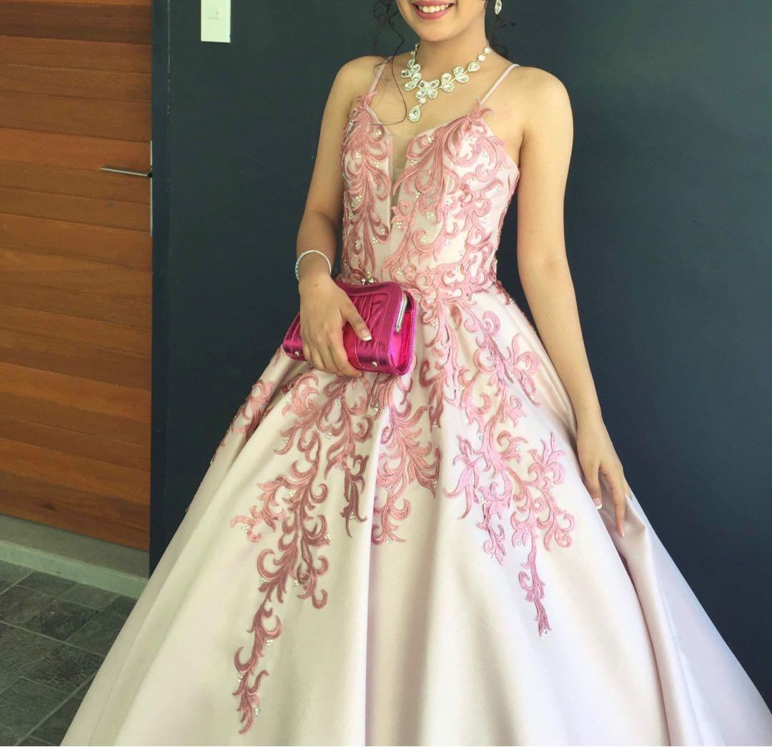 Old rose gown for debut online