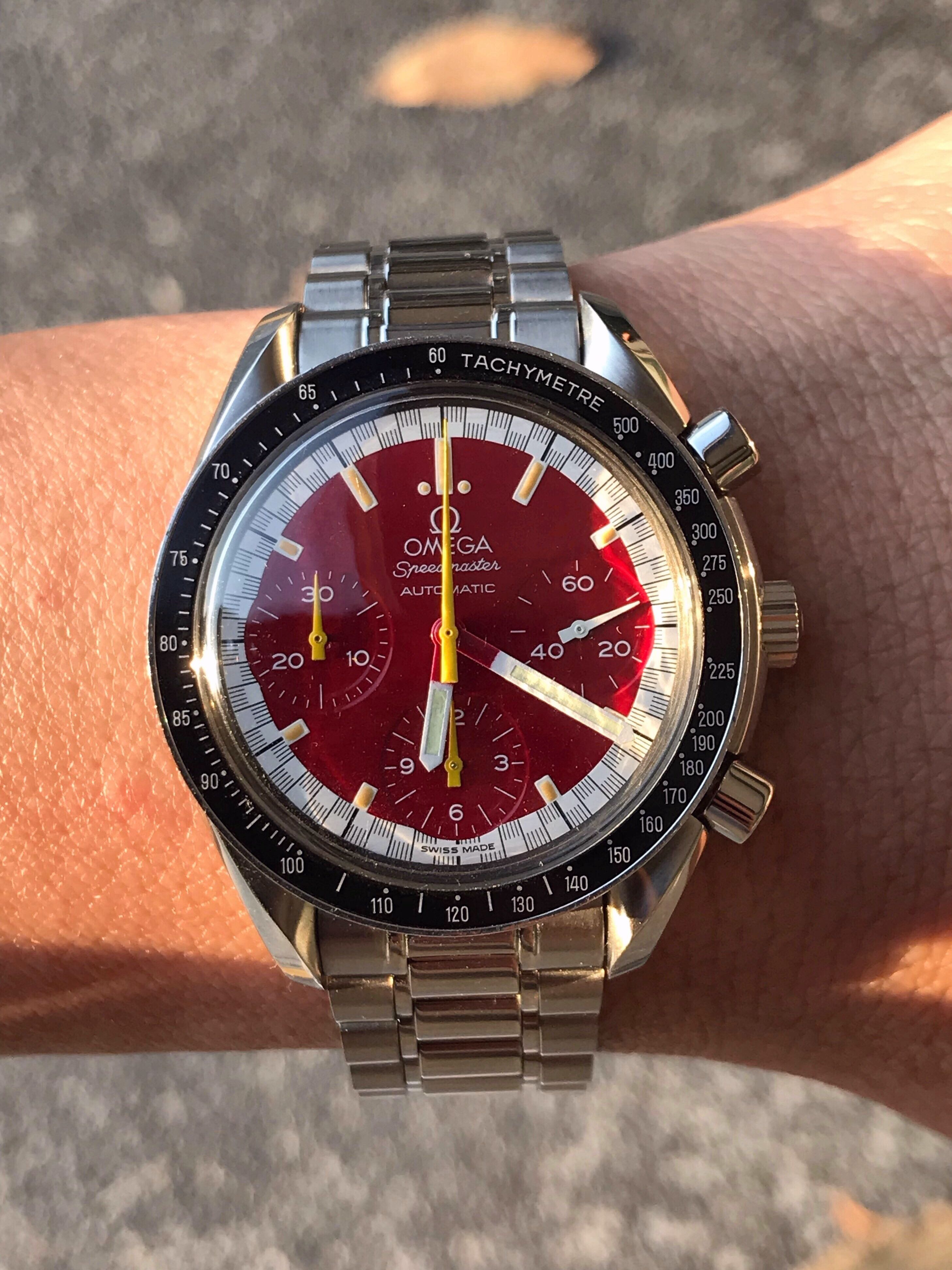 Omega speedmaster schumacher blue outlet