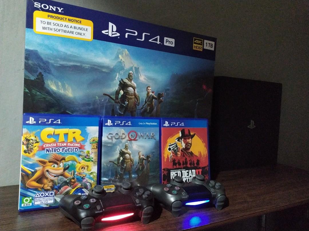 Ps4 Pro 1tb God Of War Bundle With Freebies Video Gaming Video Game Consoles Playstation On Carousell Ps4 Pro 1tb God Of War Bundle With Freebies Video Gaming Video Game Consoles Playstation On Carousell