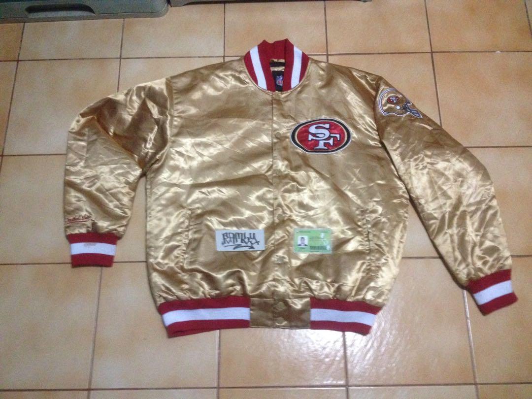 Rare Sf 49ers Nfl Varsity Jacket Gold Red Men S Fashion Clothes Tops On Carousell