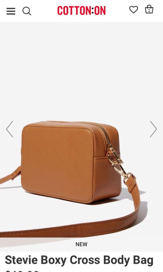 Stevie Boxy Cross Body Bag Brown Sling Bag