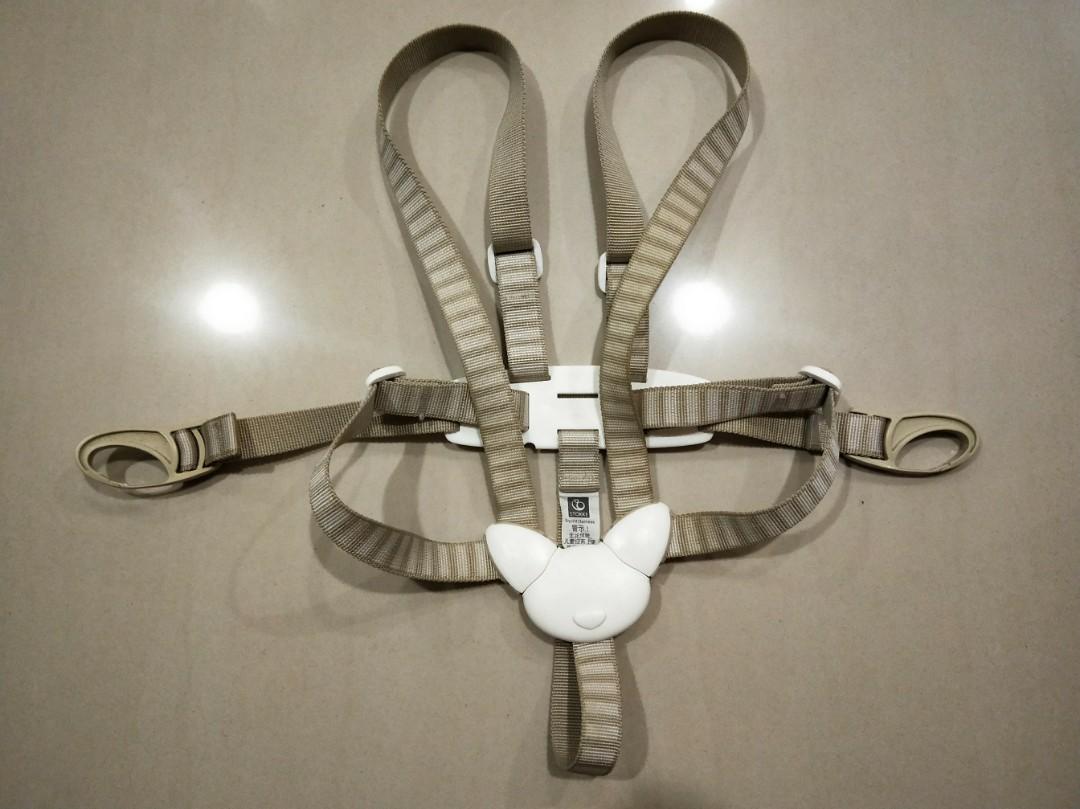 five point harness high chair