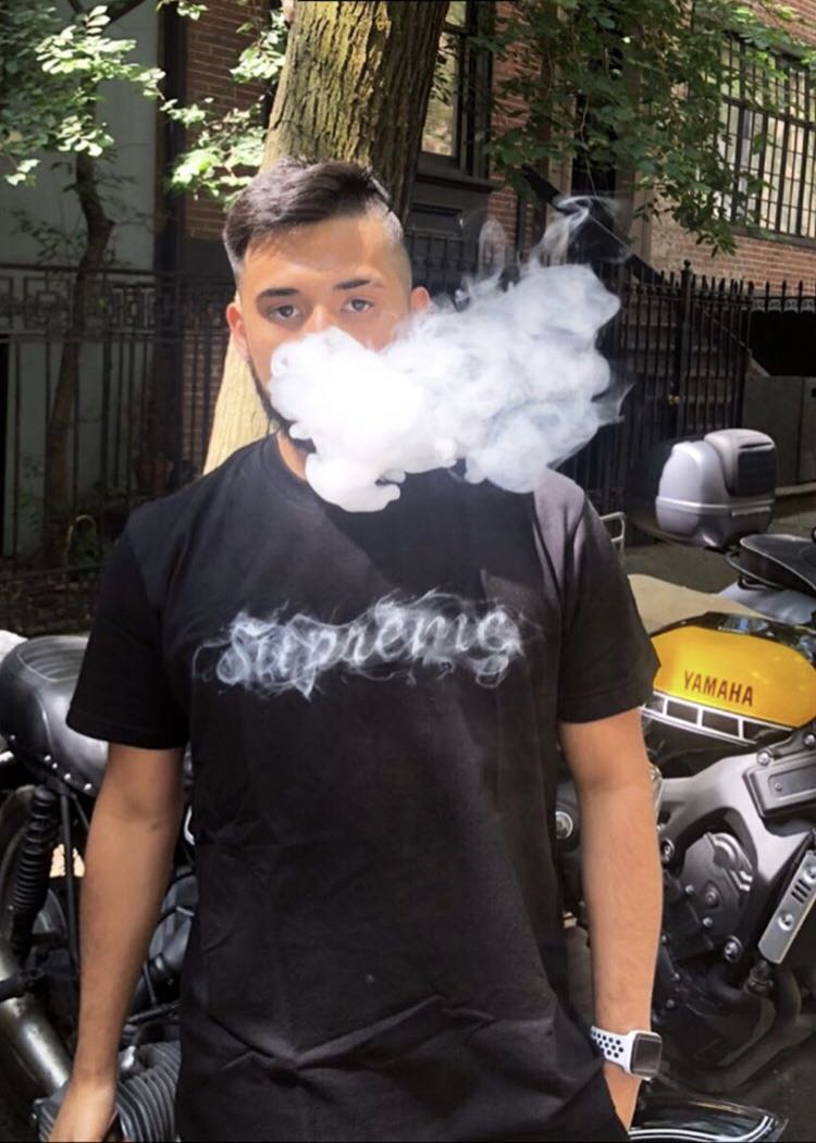 Supreme Smoke tee Black 黒 M