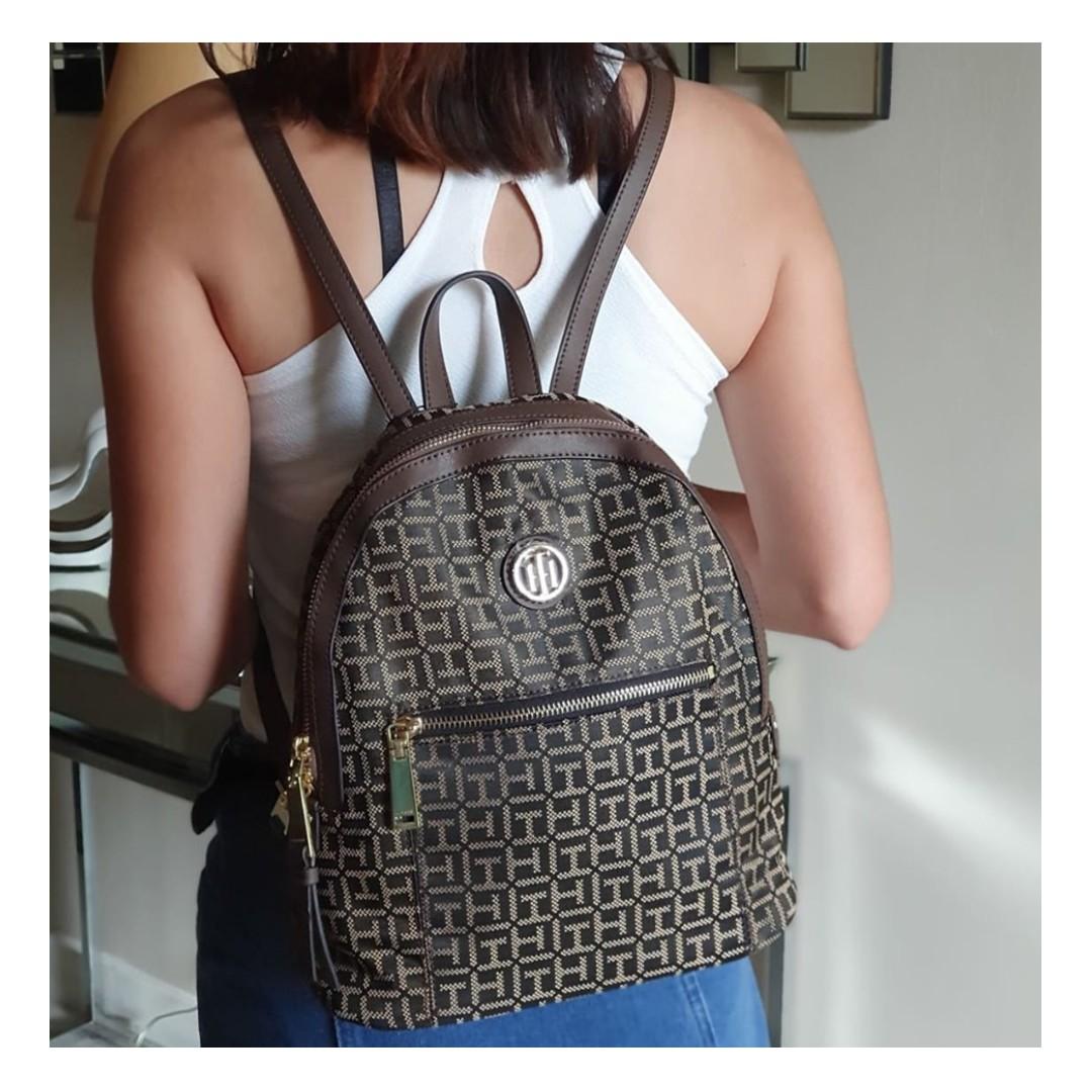 Tommy hilfiger coated canvas backpack best sale