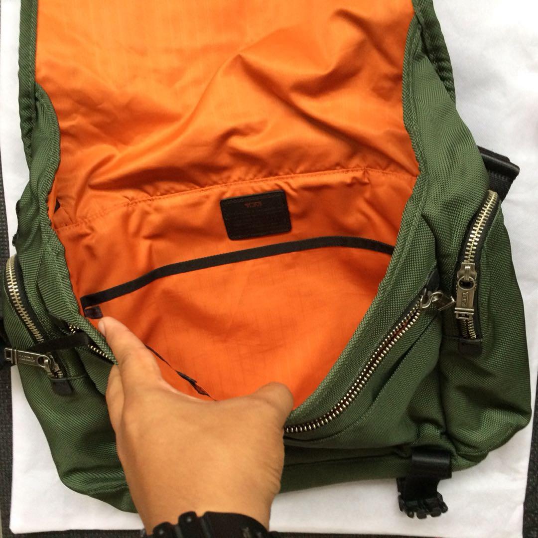 Tumi, Bags, Tumi Alpha Bravo Benning Deluxe Messenger Green Orange